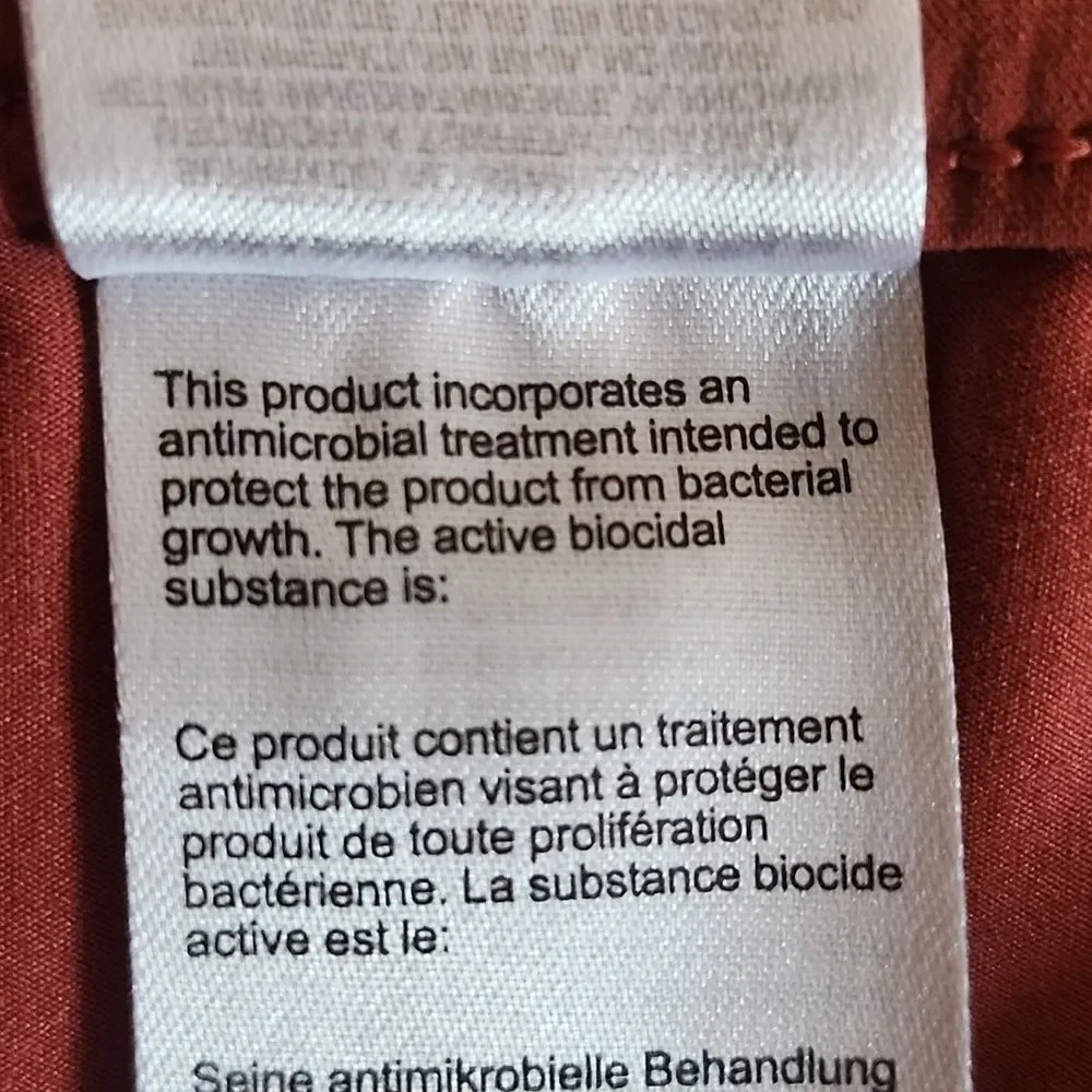 Columbia Rust/Coral Athletic Skirt Skort, Side Pockets, Nylon/Elastane, M - Picture 7 of 7